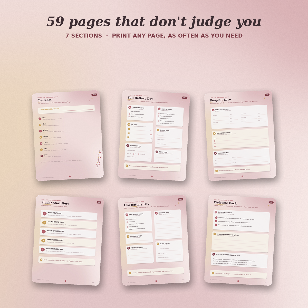 The ADHD-Friendly Planner — Complete System