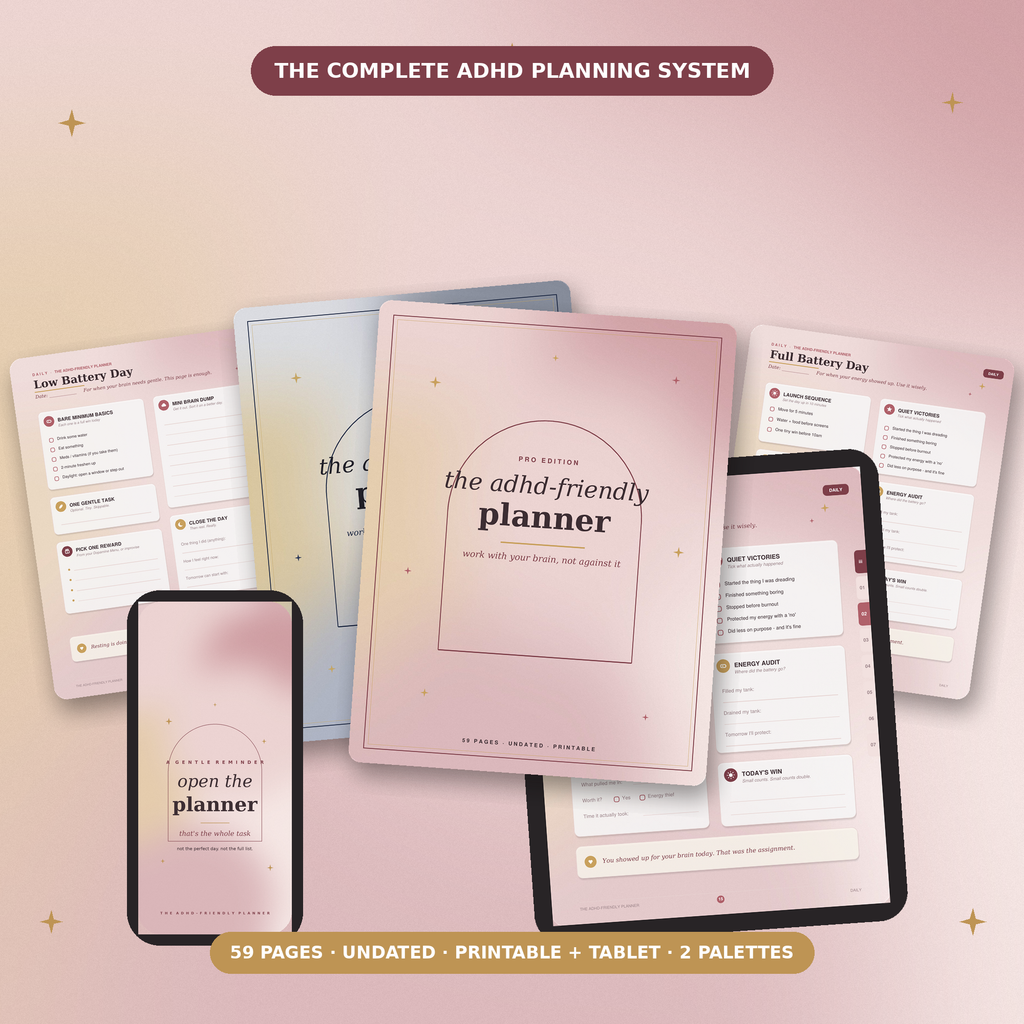 The ADHD-Friendly Planner — Complete System