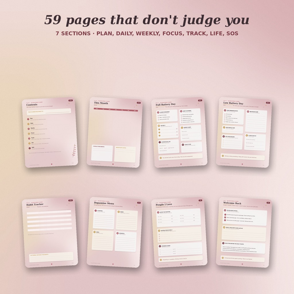 The ADHD-Friendly Planner — Complete System