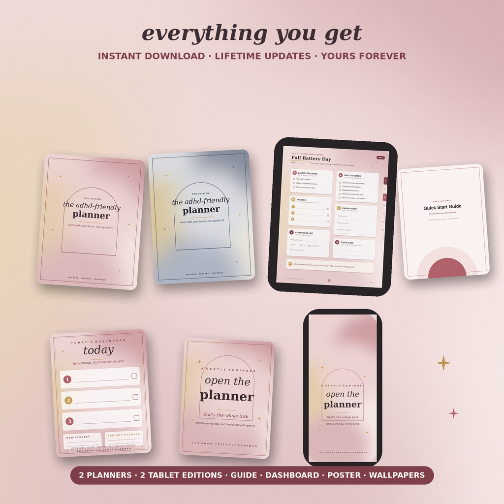 The ADHD-Friendly Planner — Complete System